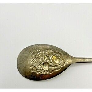 Vintage England EPNS England Silver Plated Repousse Berry Serving Spoon 2431